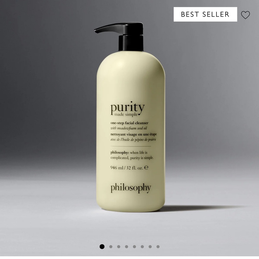 Philosophy purity 32 oz facial cleanser with pump